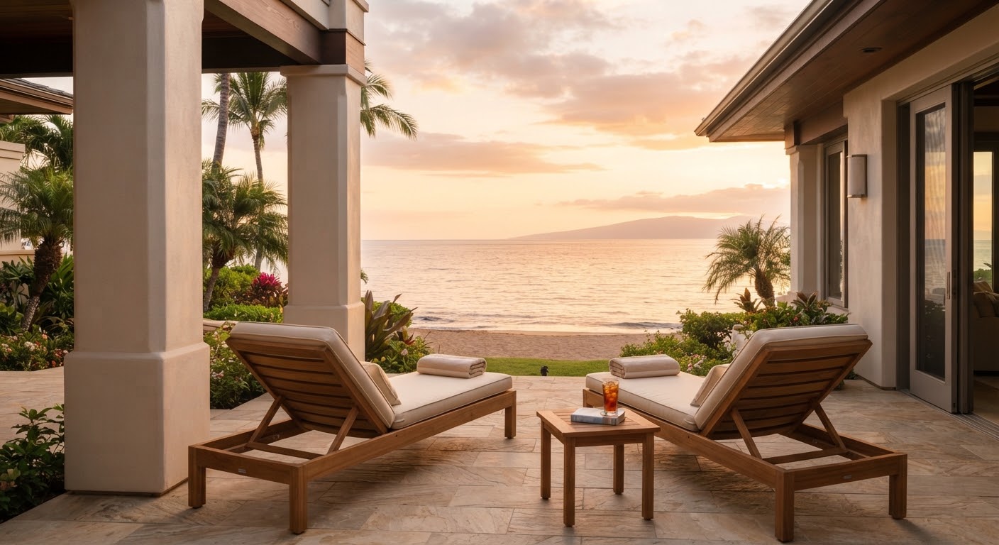 Wailea Beach Villas at dawn, Maui