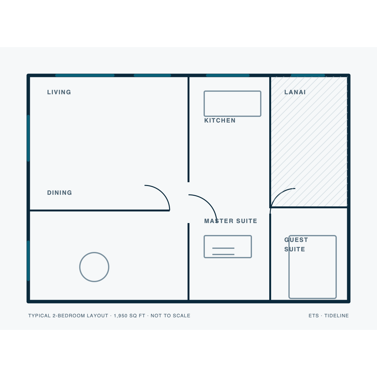 Architectural unit floor plan